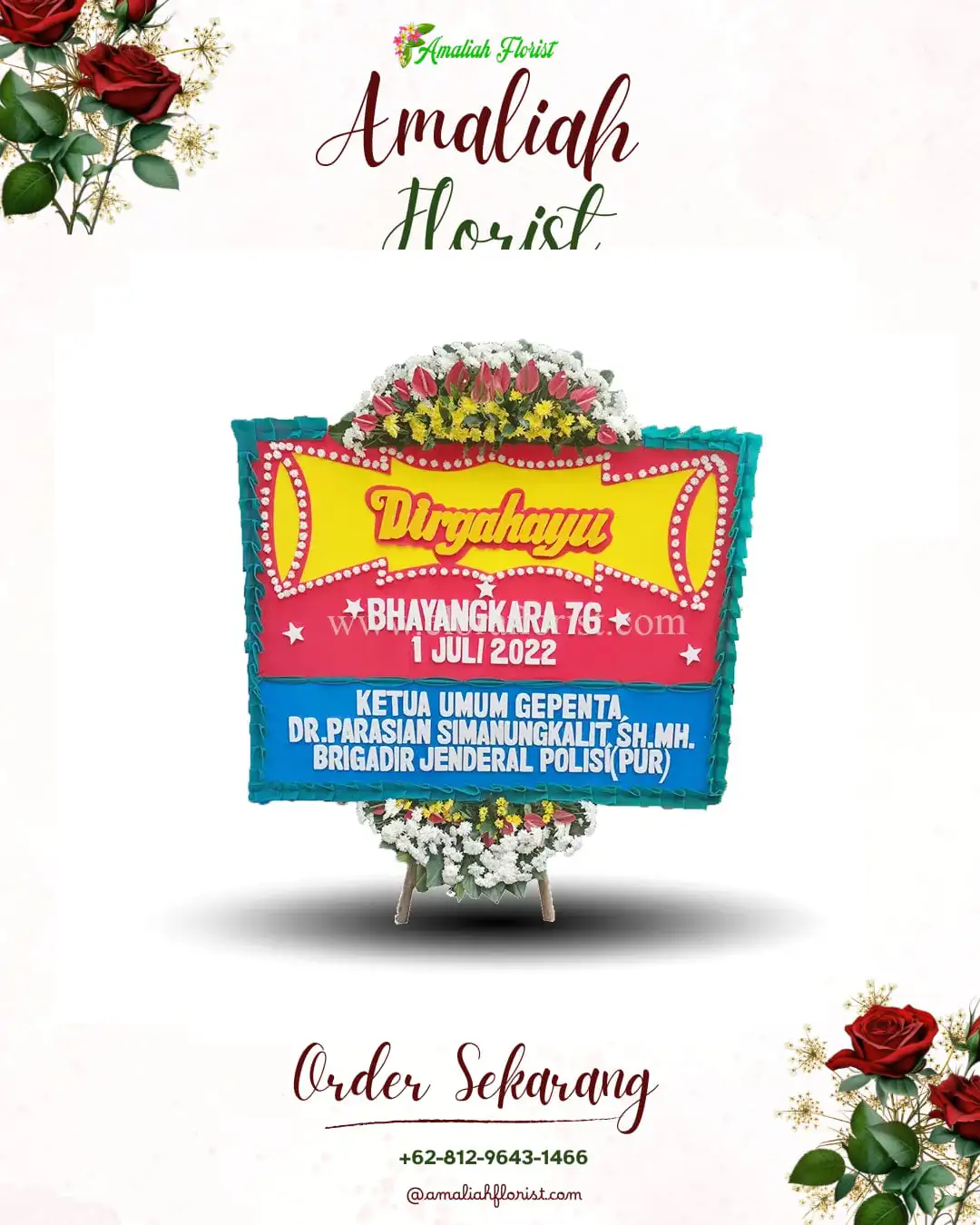 Papan Bunga HUT Ulang Tahun Yangapi